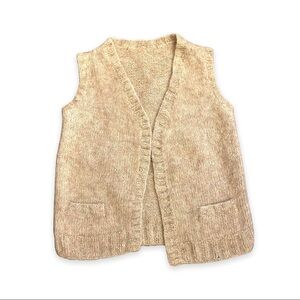 Wool knit sweater  vest